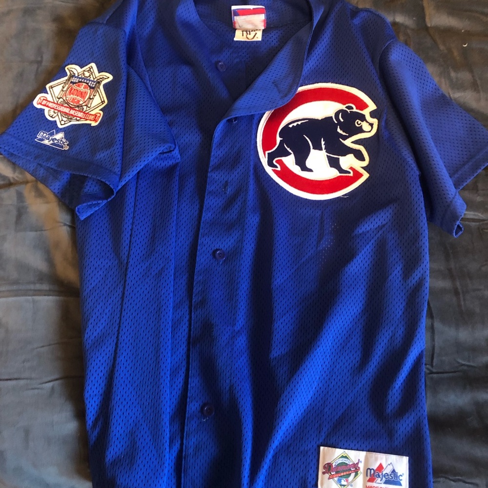 Majestic Royal Blue Sammy Sosa Cubs Jersey L